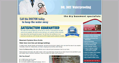 Desktop Screenshot of doctordrywaterproofing.com